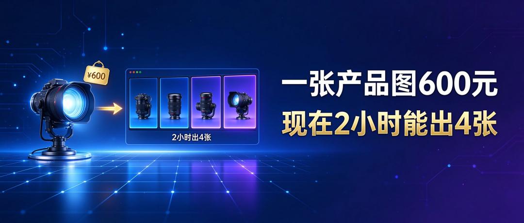 一张产品图600元，现在2小时能出4张