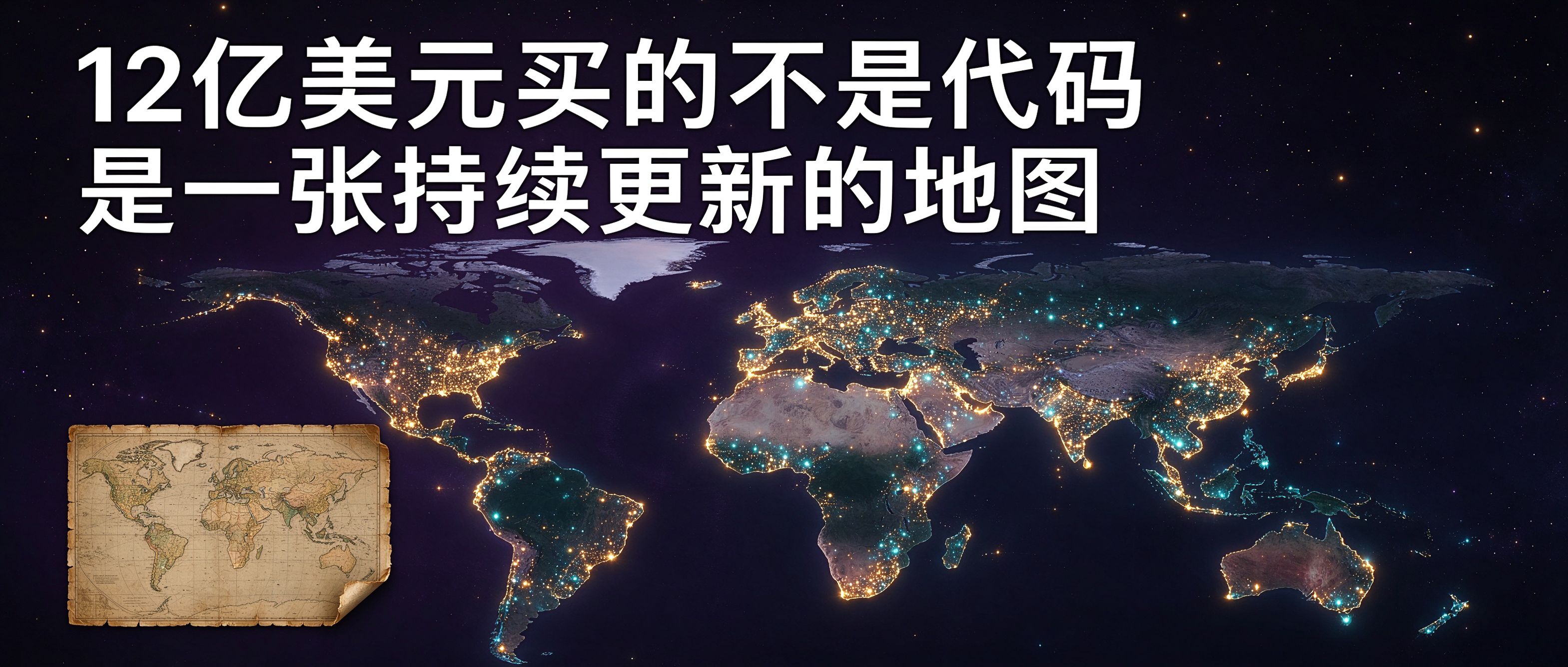 12亿美元买的不是代码，是一张持续更新的地图