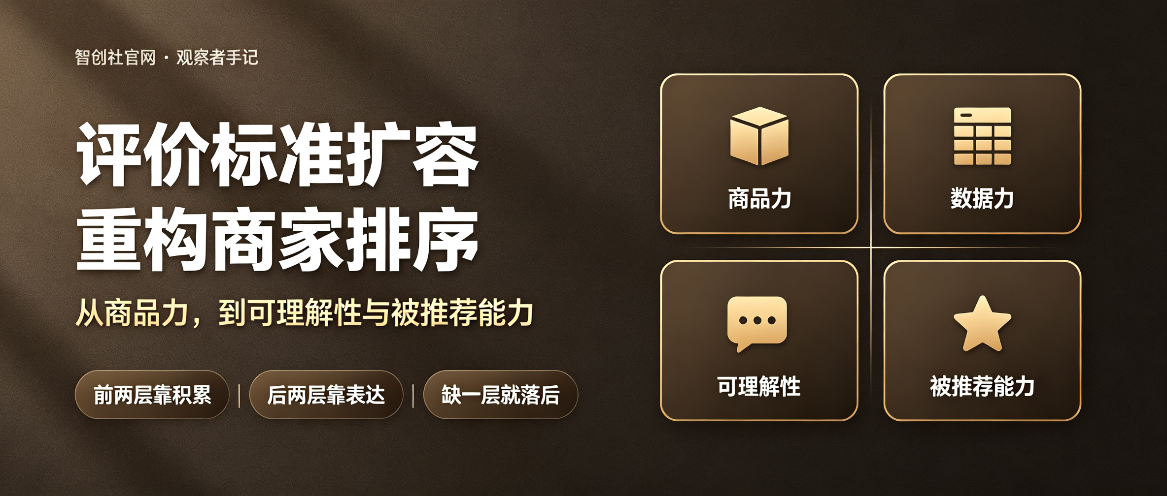 一次评价标准的扩容，正在重构商家的排序