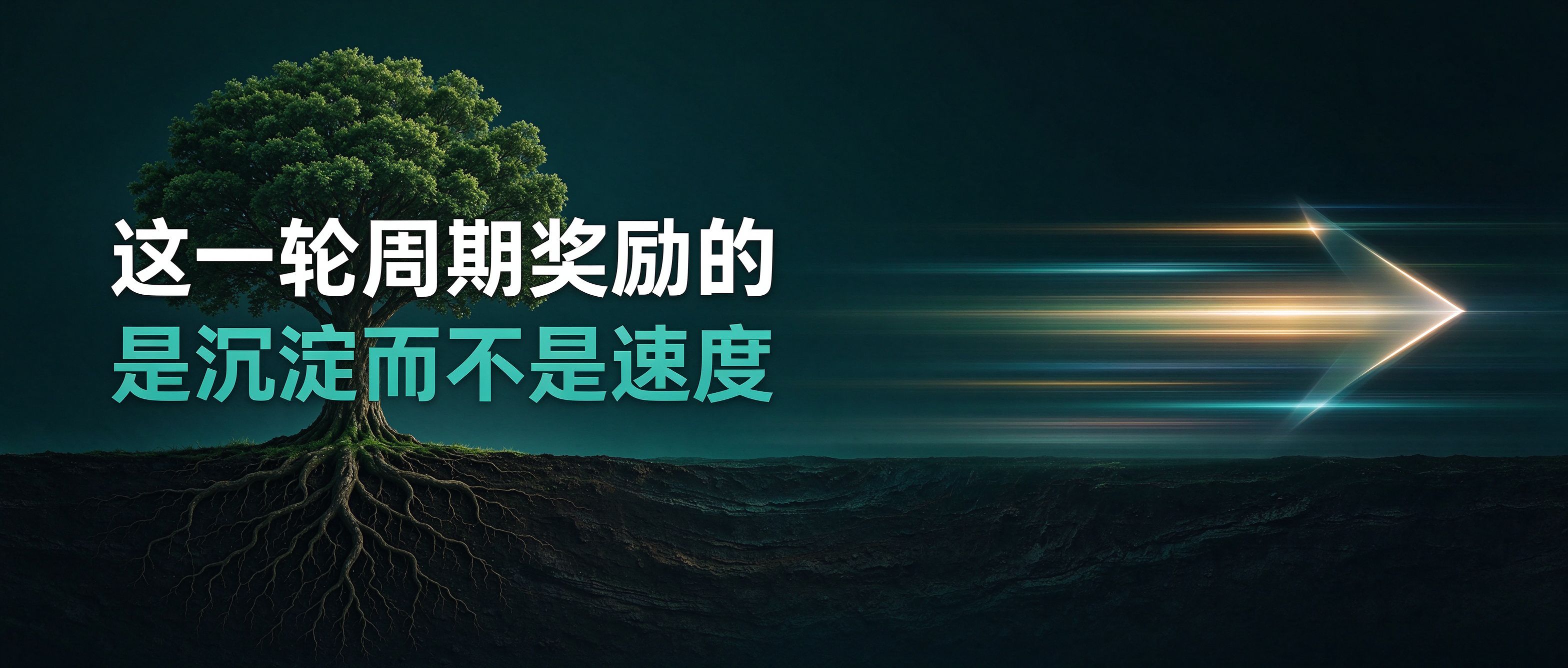 这一轮周期奖励的，是沉淀而不是速度