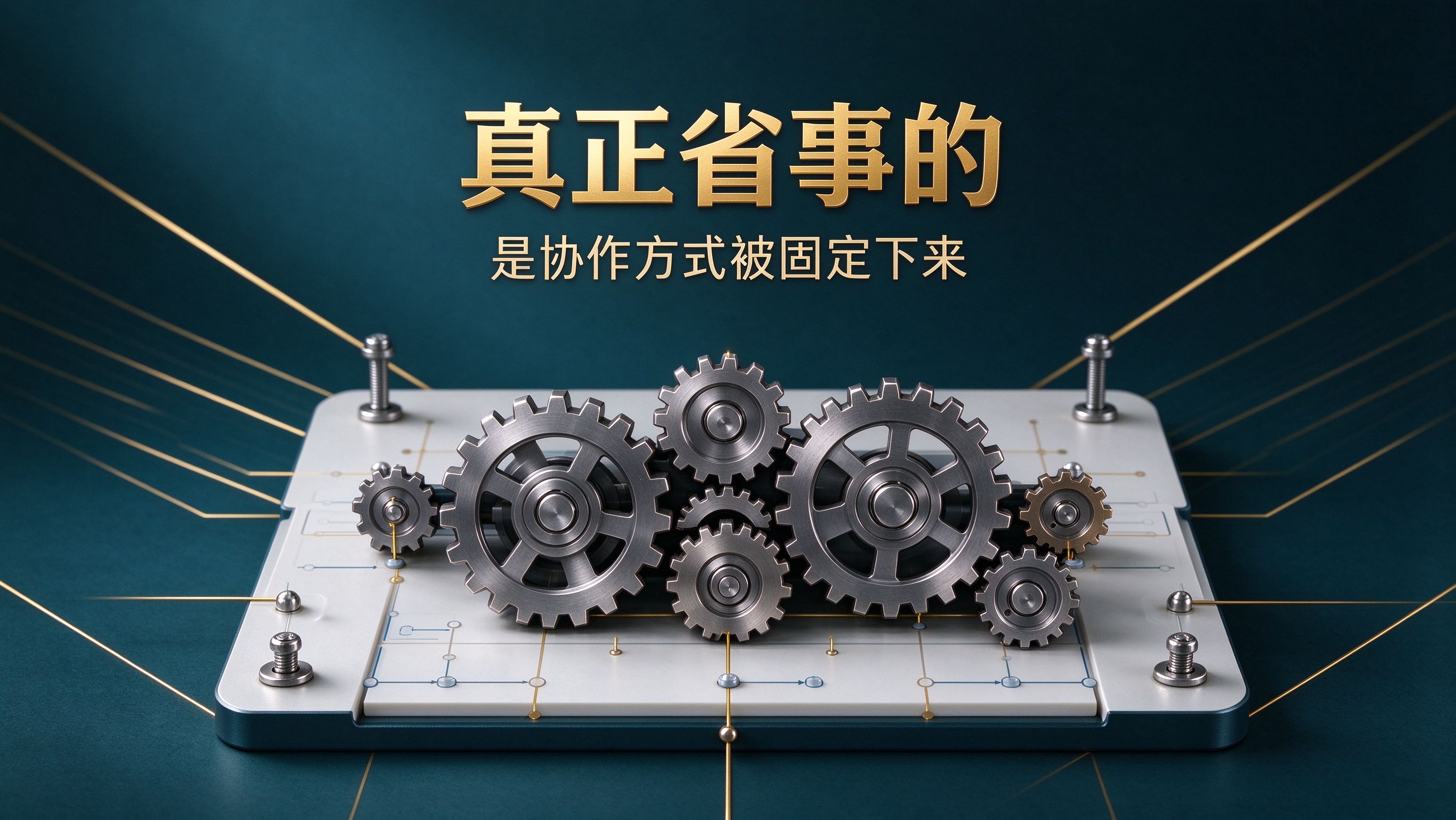 真正省事的，是协作方式被固定下来